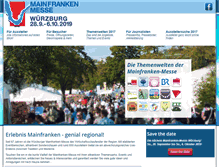 Tablet Screenshot of mainfranken-messe.de